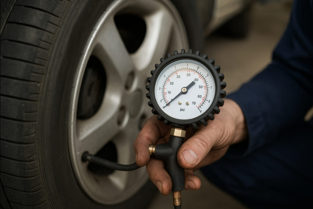 Contrôle au manomètre