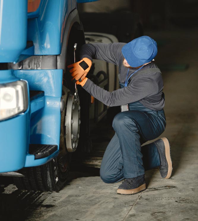 changement pneu camion poids lourd